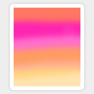Pink and Orange Gradient - Soft Aesthetic Sticker